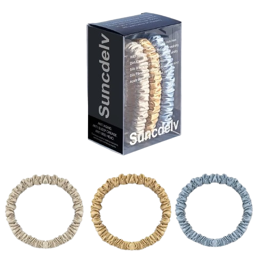 100% Pure Mulberry Silk Hair Scrunchies