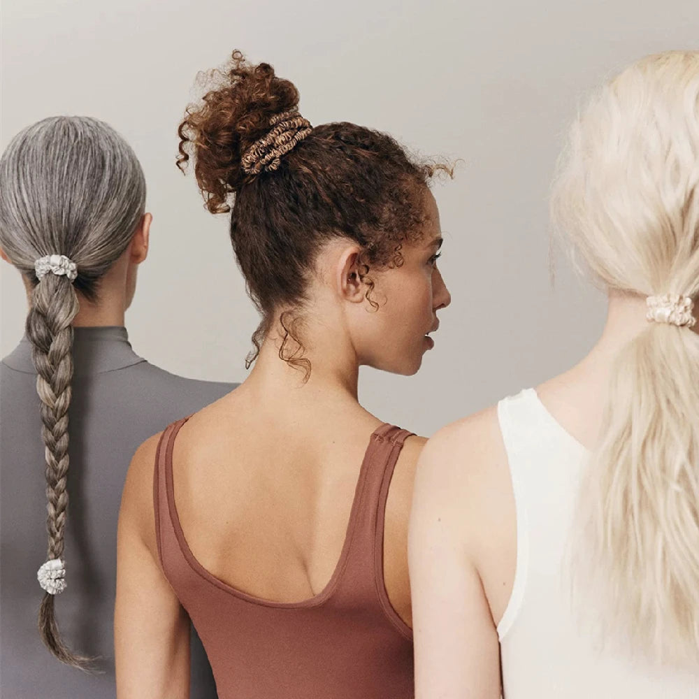 100% Pure Mulberry Silk Hair Scrunchies