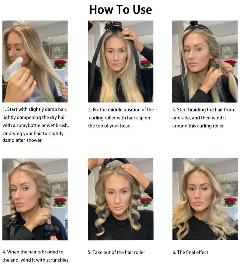 Satin Heatless Curling Set
