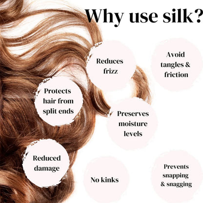 100% Pure Mulberry Silk Hair Scrunchies